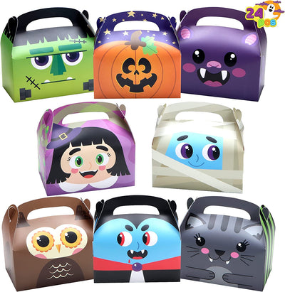 24 Pcs Halloween Goodie Box (5.6‘’X3.2‘’X5.4‘’) for Trick or Treat