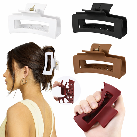 Silicone Soft Non-Breaking Hair Claw Clip | Large Flexible Hair Clip for Thick Hair