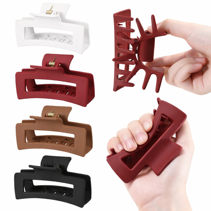 Silicone Soft Non-Breaking Hair Claw Clip | Large Flexible Hair Clip for Thick Hair