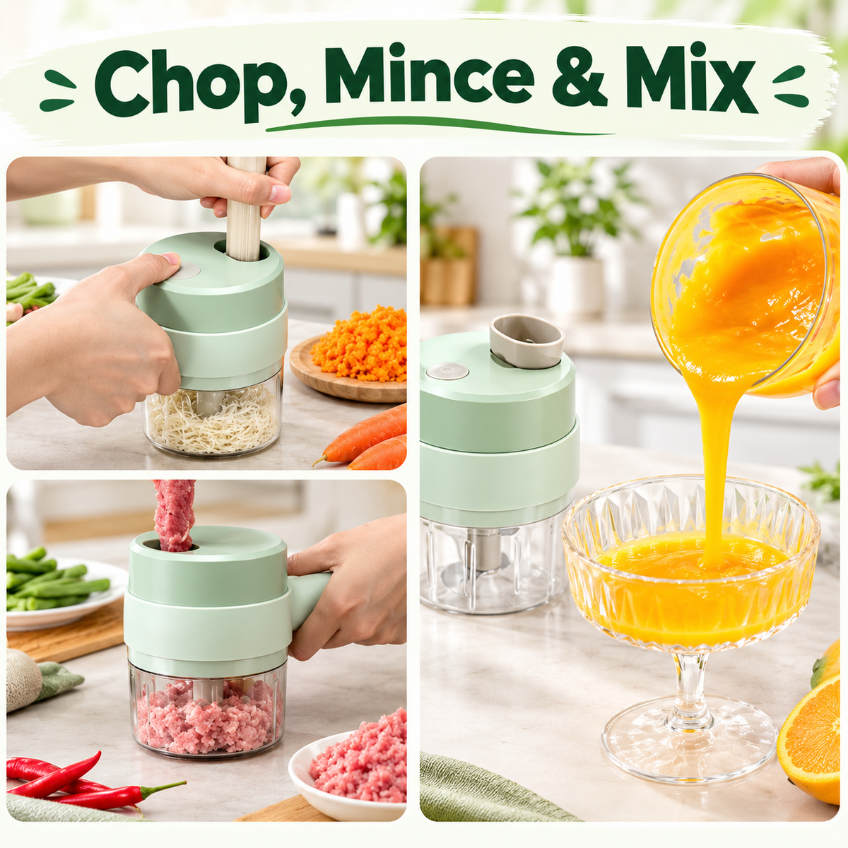Mini Electric Vegetable Cutter