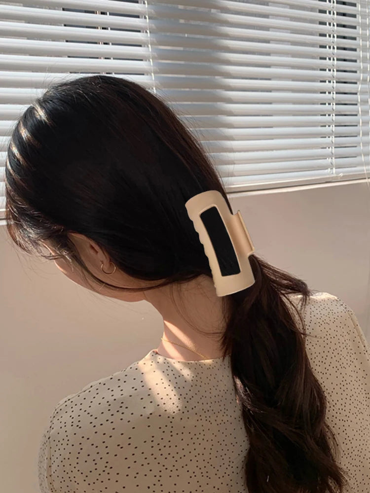 Silicone Soft Non-Breaking Hair Claw Clip | Large Flexible Hair Clip for Thick Hair