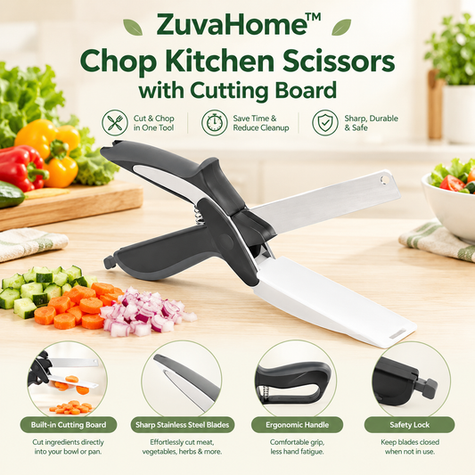 Chop Kitchen Scissors with Cutting Board