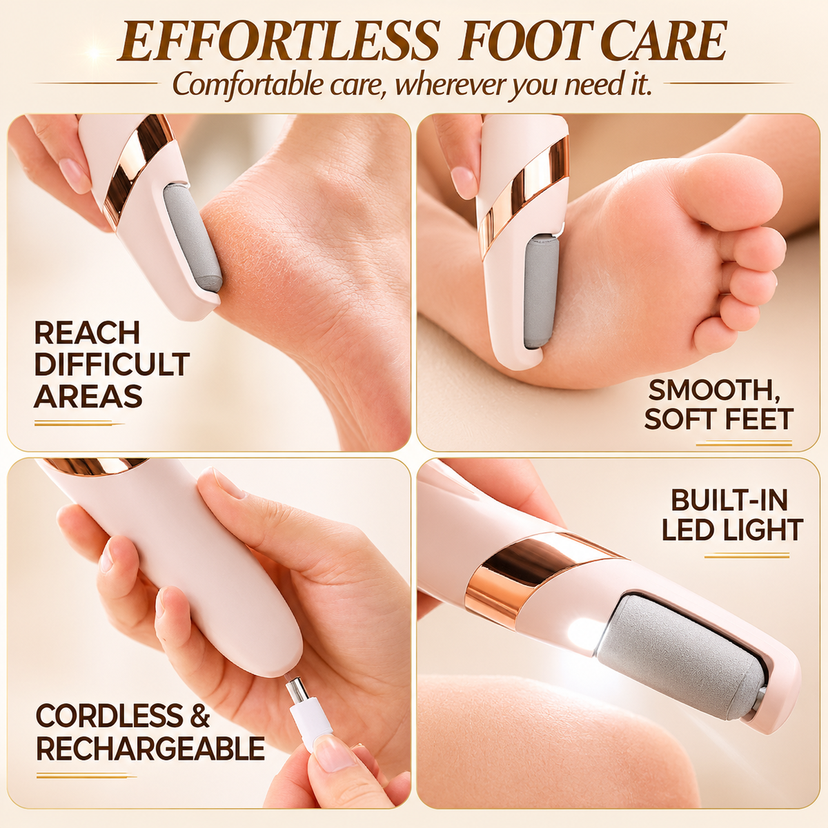 ZuvaHome™ Electric Foot File