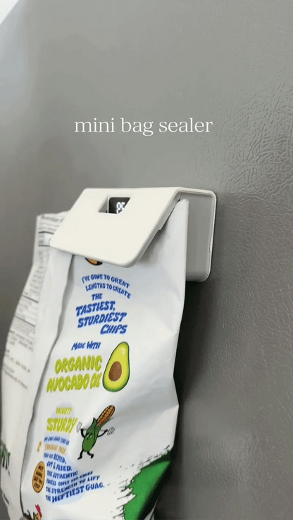 2-in-1 Kitchen Bag Sealer | Rechargeable Mini Heat Sealer with Built-In Cutter