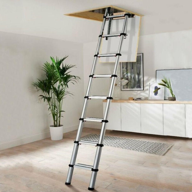 Compact Telescoping Attic Access Folding Ladder Loft Stairs