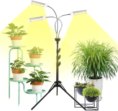 Freestanding LED Triple Head Full Spectrum Indoor Plant Grow Lights