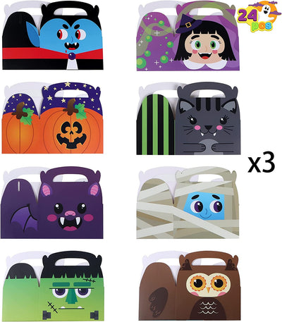 24 Pcs Halloween Goodie Box (5.6‘’X3.2‘’X5.4‘’) for Trick or Treat