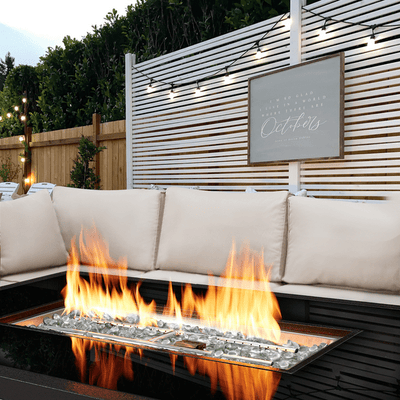 Outdoor Propane Gas Fire Pit Table