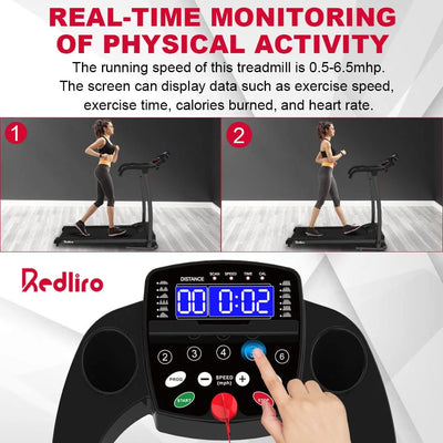 Electric Treadmill Foldable Exercise Walking Machine