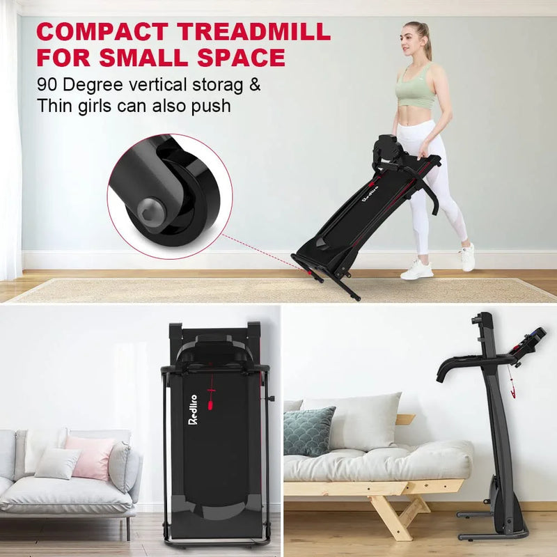 Electric Treadmill Foldable Exercise Walking Machine