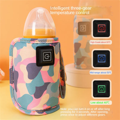 Portable USB Milk Warmer Bag - Fast Bottle Warmer for Travel