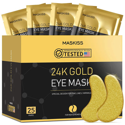 24K Gold under Eye Patches - Eye Mask & Patches for Puffy Eyes