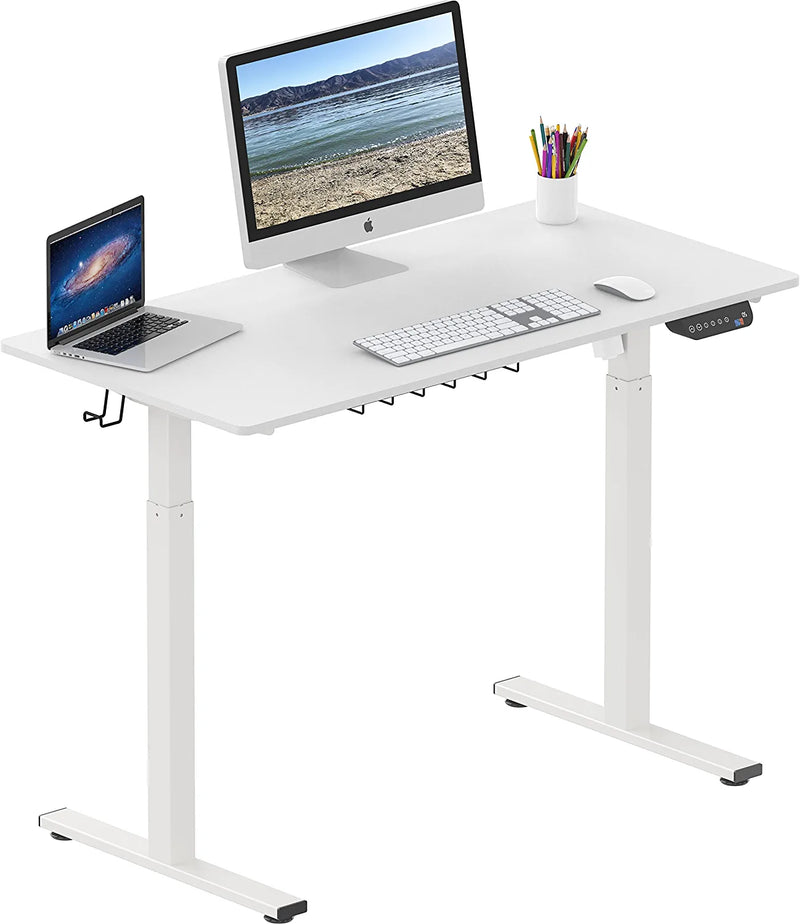 Electric Height Adjustable Standing Desk, 48 X 24 Inches, Black