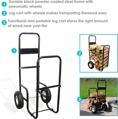 Firewood Log Cart Carrier