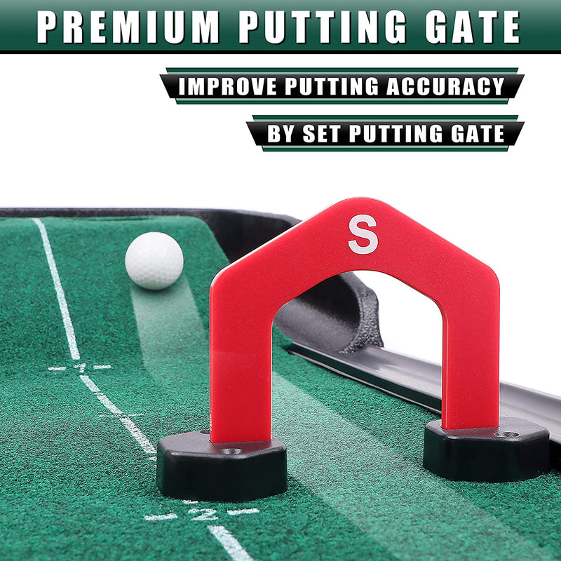 Two-Holes Golf Putting Mat for Indoor and Outdoor Training