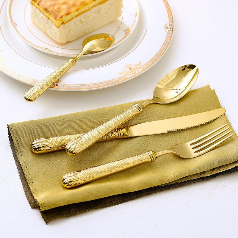 Lanteel Gold Luxury Cutlery Set