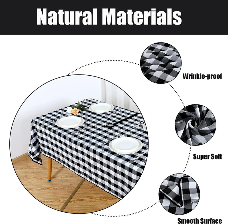 Checkered Table Cover Outdoor and Indoor Tablecloth