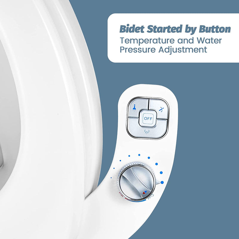 Non-Electric Hot and Cold Water Bidet - Self Cleaning Dual Nozzle
