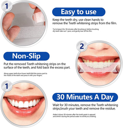 Natural Teeth Whitening Strips (28 Pcs)