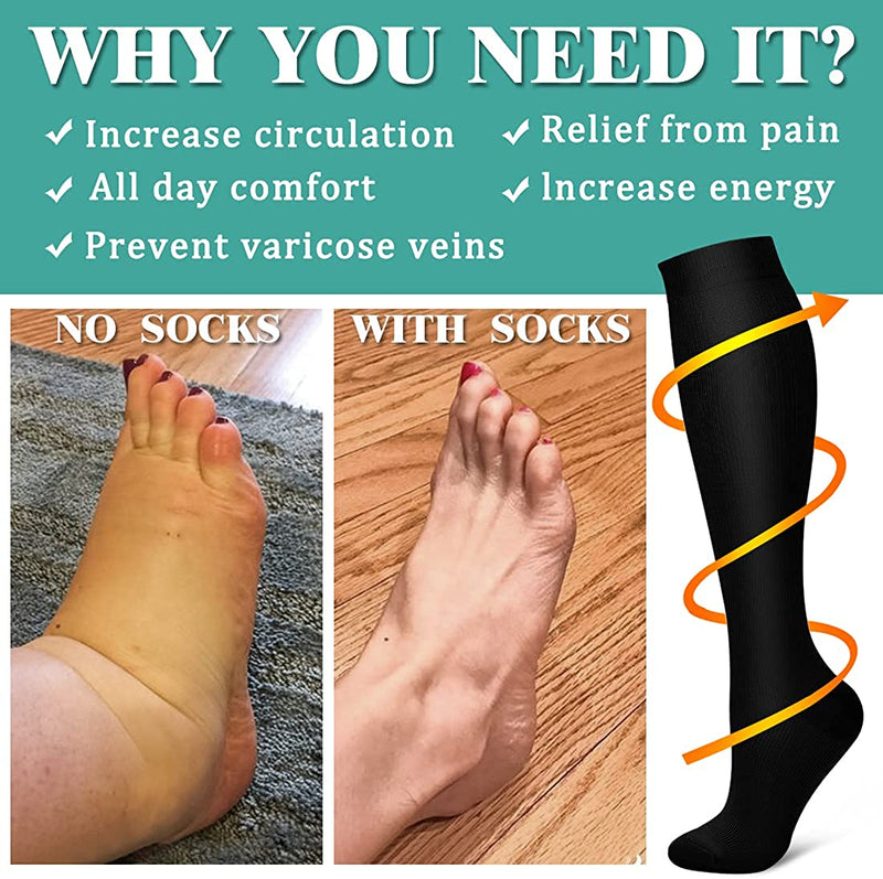 3 Pack Compression Socks for Women