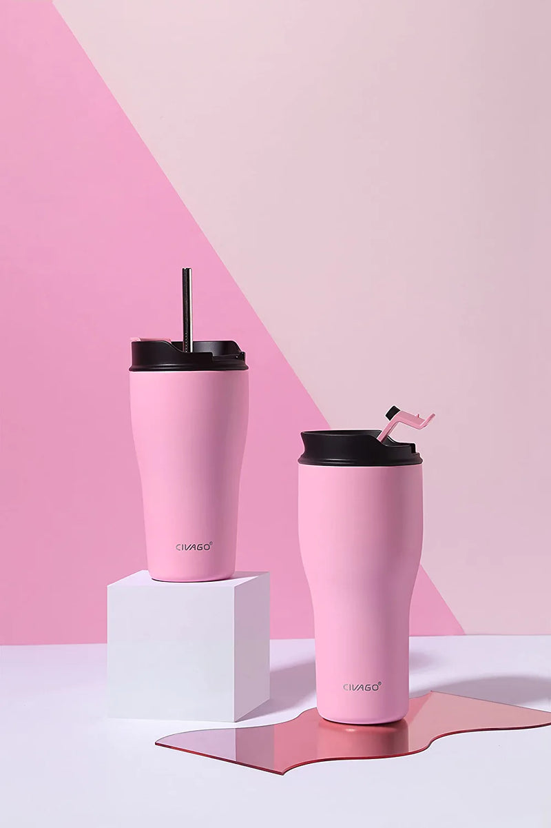 30 Oz Insulated Tumbler with Straw and Lid