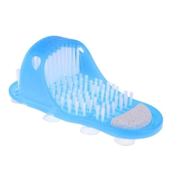 Foot shower scrubber