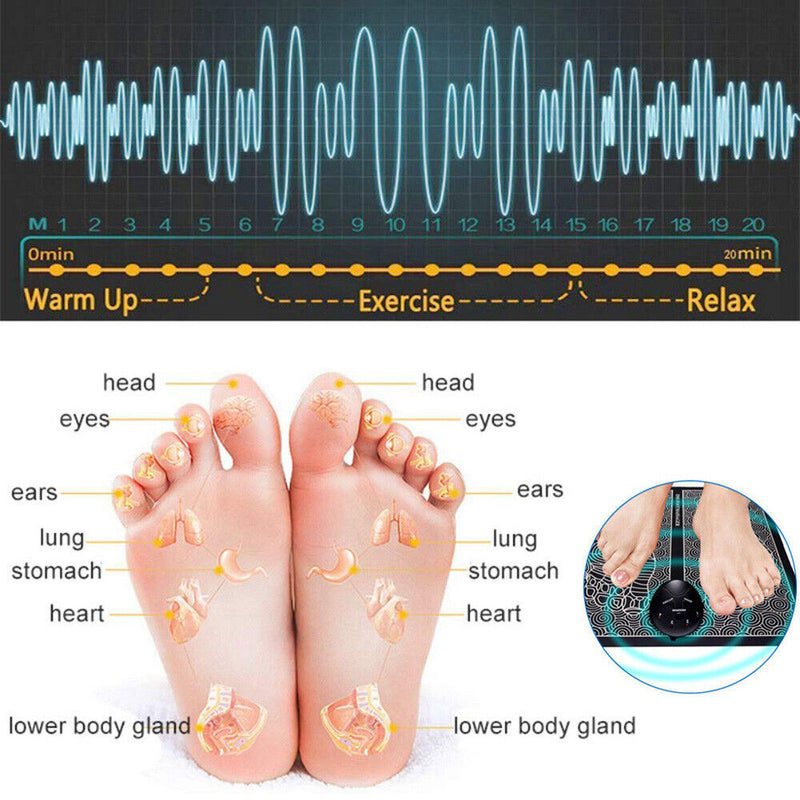 EMS Foot Massager Leg Reshaping Electric Deep Kneading Muscle Pain Relax Machine