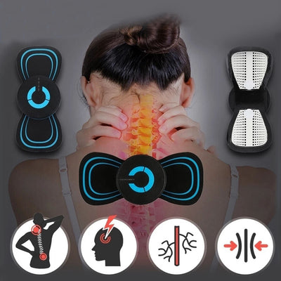 6 Modes Electric Neck Tens Unit Cervical Vertebra Massager Pain Relief Device
