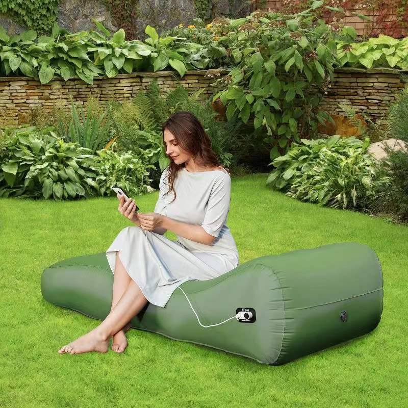 Automatic Inflatable Indoor / Outdoor Blow Up Air Sofa Bed Mattress Lounger