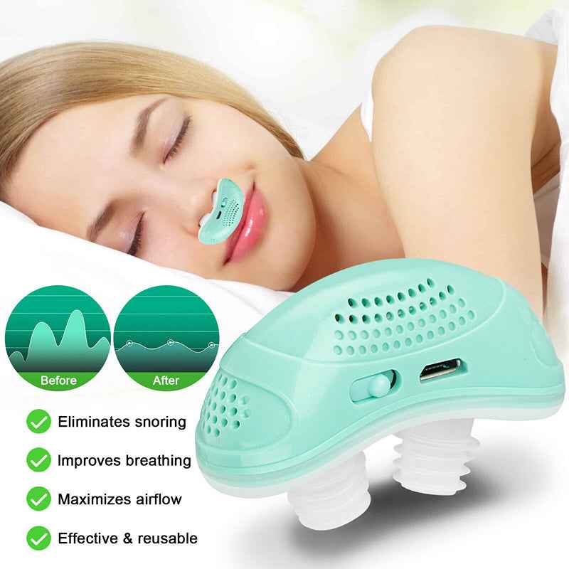 Micro CPAP Anti Snoring Device